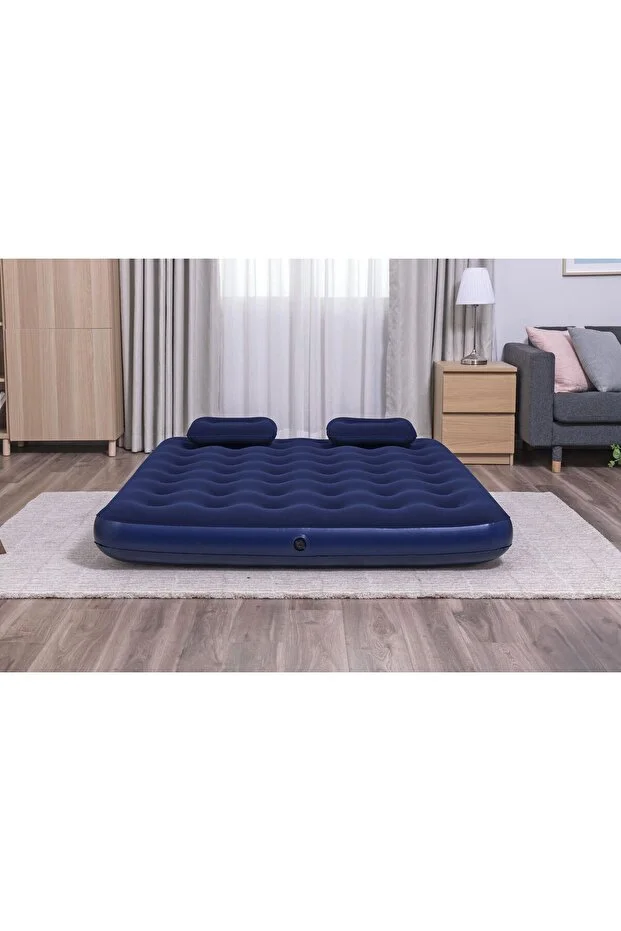 Bestway 67374 Şişme Yatak Yastıklı Ve Pompalı 203X152X22 cm